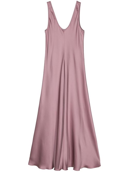 Mauve satin finish dress Forte forte | 12874MAUVE